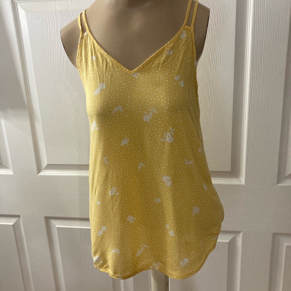 Yellow floral  Women's Tank Top